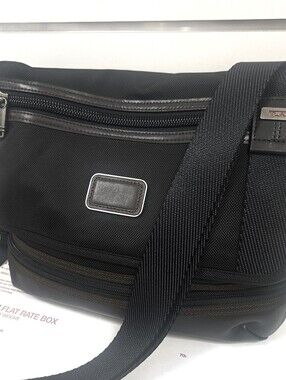 TUMI CROSSBODY BAG, BLACK TUMI BAG